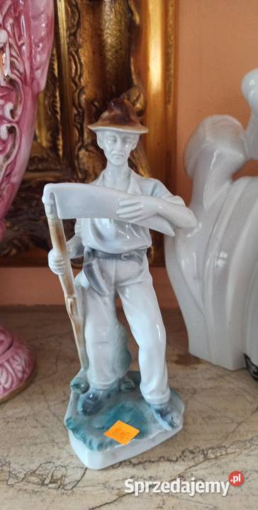 Figurka Kosiarz Żniwiarz Grafenthal Carl Gdańsk