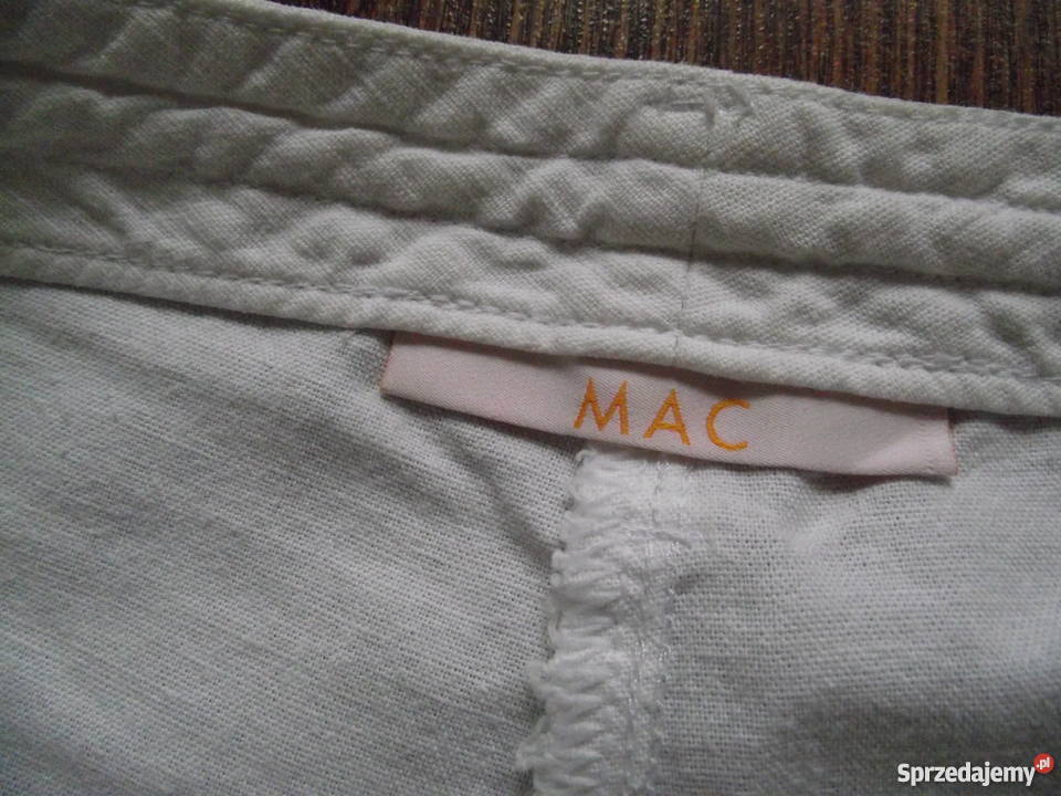 MAC DAMSKIE LNIANO BAWEŁNIANE SPODNIE r 40 Piła