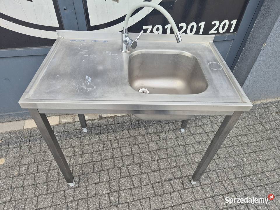 Stół Zlew Jednokomorowy Stal Nierdzewna 1006085 wielkopolskie