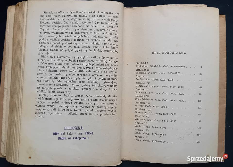 Alistair MacLean Działa Nawarony Iskry 1967 r Koźminek