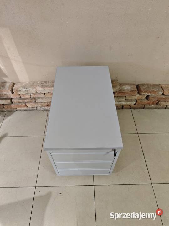 Kontener biurowy metalowy BUKO 3 szuflady klucz