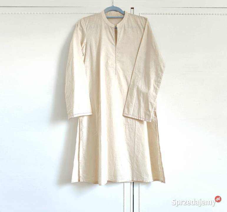 Nowa tunika indyjska złamana biel żakard M 38 Bluzki i koszule zachodniopomorskie sprzedam