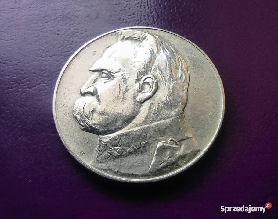 Moneta II RP 5 1936 PIŁSUDSKI Srebro Piękny 1 Pruszków