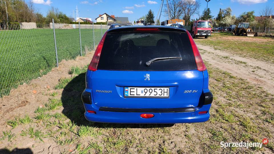 Peugeot 206 11 benzyna LPG GAZ 2003r SALON manualna łódzkie Pabianice