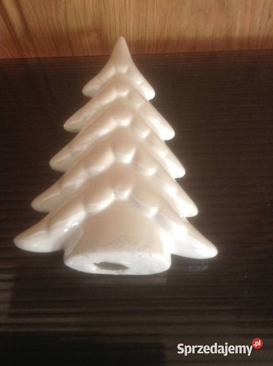 Nowa choinka figurka ceramiczna biały opolskie Opole