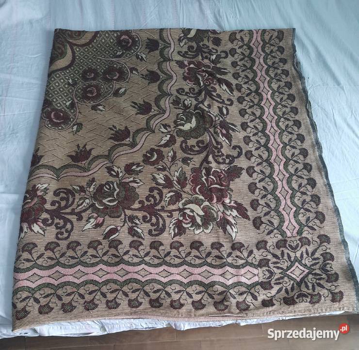 Duża narzuta na łóżko kapa gobelin podwójna warmińsko-mazurskie Morąg sprzedam