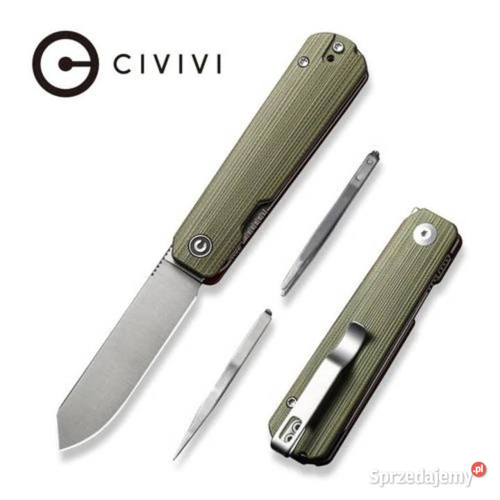 Nóż składany Civivi Sendy GreenRed G10 Satin Sport i Wypoczynek Warszawa