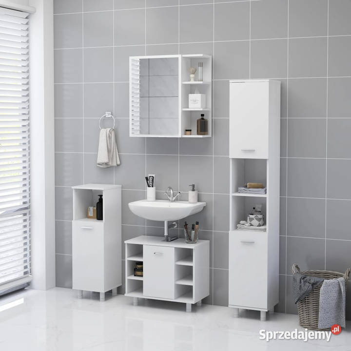 Szafka z lustrem biała 625x205x64 materiał Warszawa