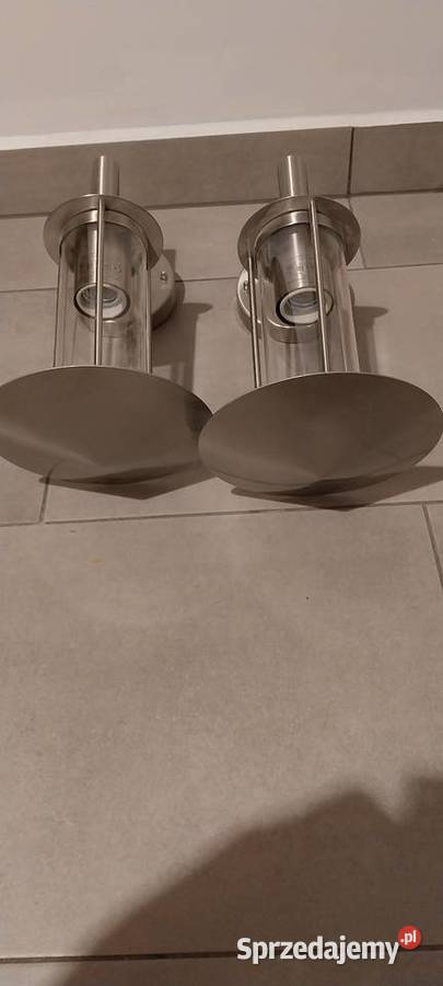 Dwa metalowe kinkiety kujawsko-pomorskie Ciechocinek