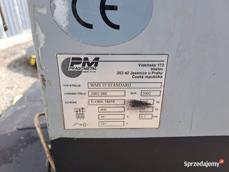 Owijarka do palet folią stretch PM WMS 15