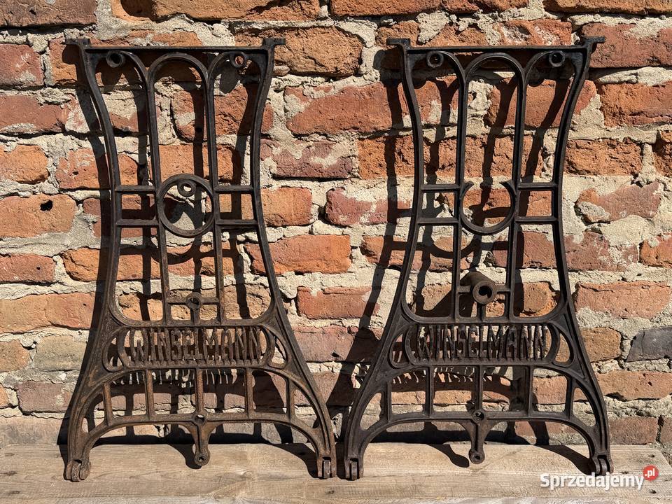 STARE ŻELIWNE NOGI PODSTAWA MASZYNY STARA dolnośląskie Bielawa