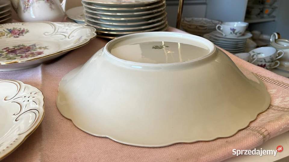 Patera Bareuther Bawaria Kwiaty na porcel pomorskie Gdańsk