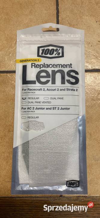 100 PROCENT RC2AC2ST2 REPLACEMENT LENS MIRROR łódzkie Łódź