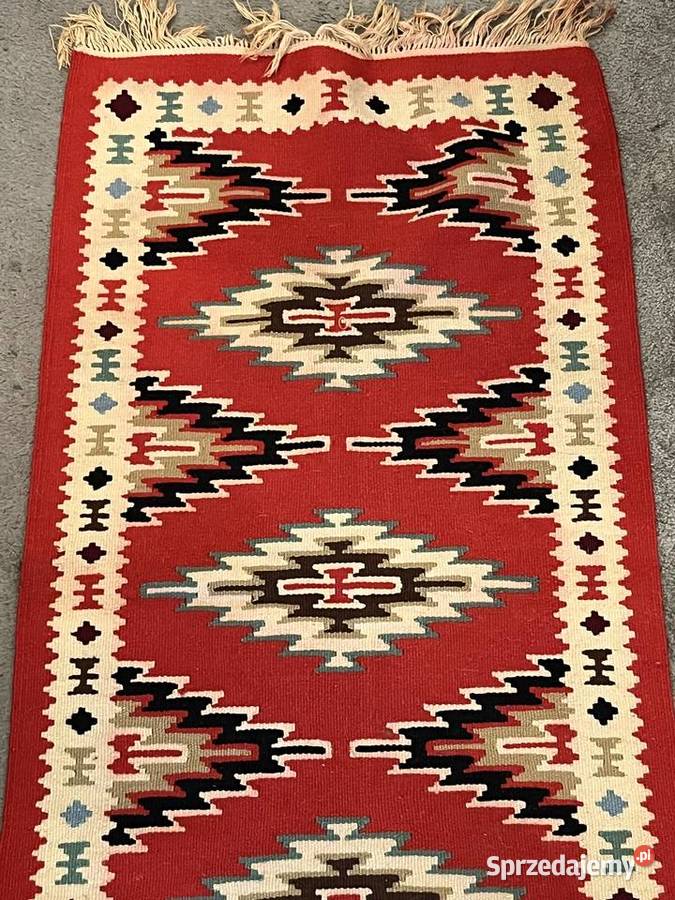 Dywan kilim wełniany art deco małopolskie Kraków