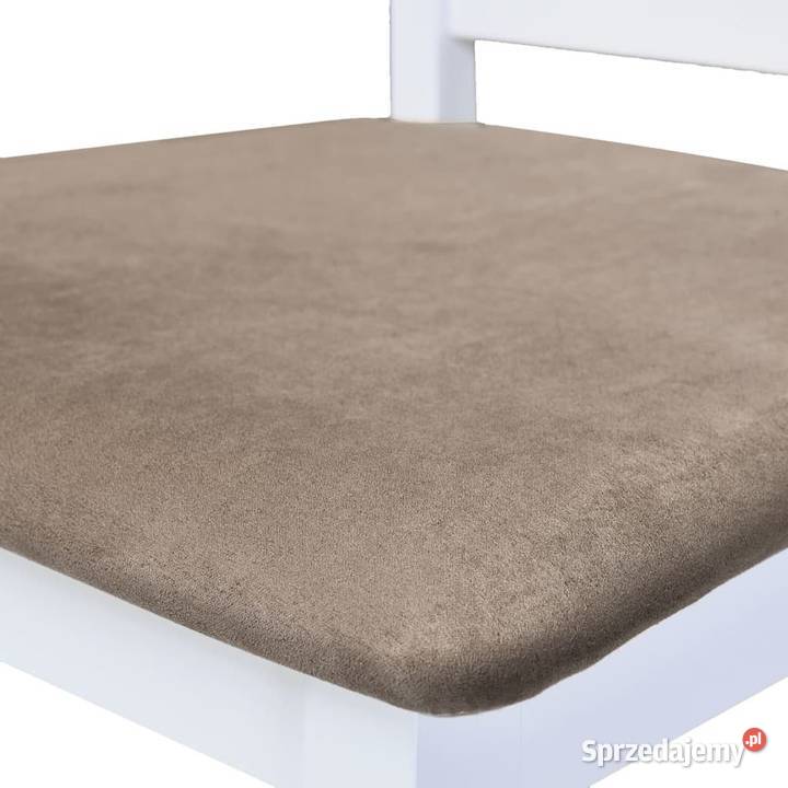 vidaXL Krzesła barowe 2 białe tkanina SKU241702 Warszawa