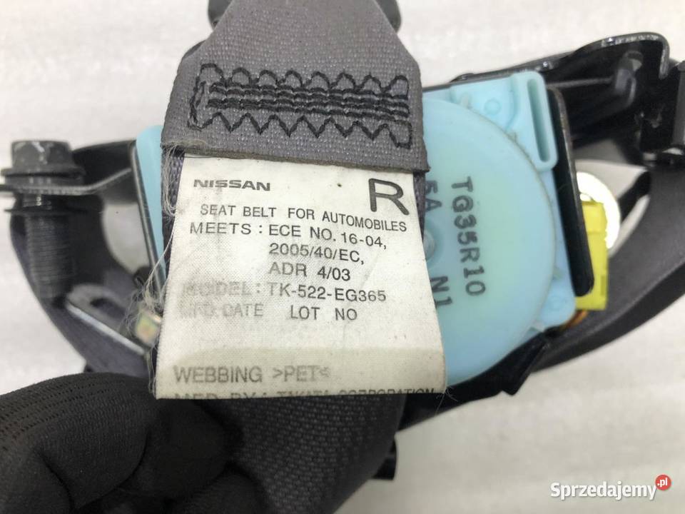 PAS BEZPIECZEŃSTWA PRAWY PRZÓD NISSAN NP300