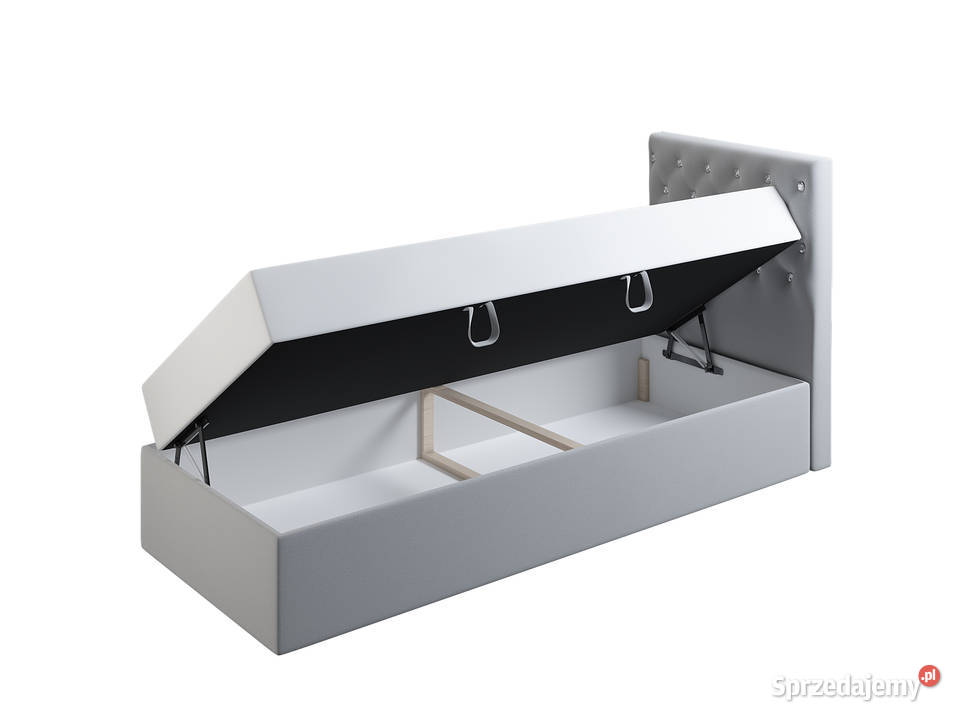 Łóżko MINI GREY 80x 190 z materacem pojemnik 849 Radzymin