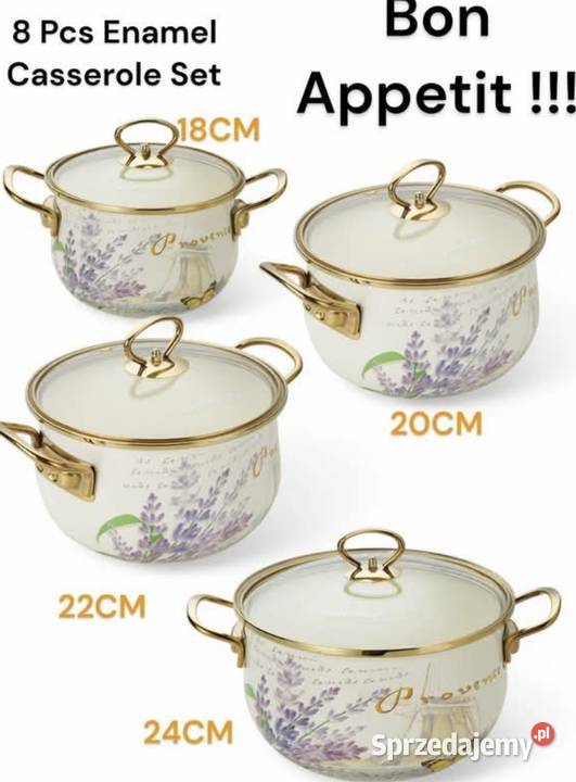 229 Garnki emaliowane Lawenda Masterpan