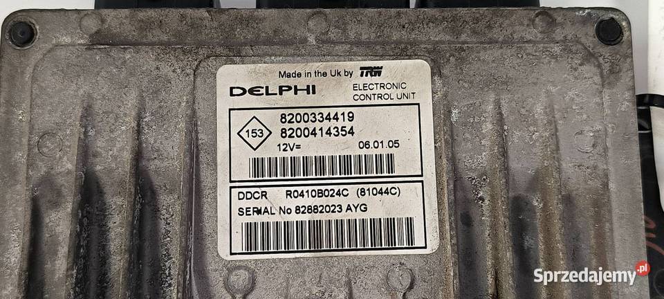 KOMPUTER RENAULT MEGANE SCENIC II 8200334419 Lipno