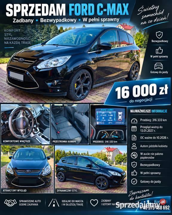 Ford C 20 Diesel 140 Automat 2011 Bezwypadkowy lubelskie Kryłów