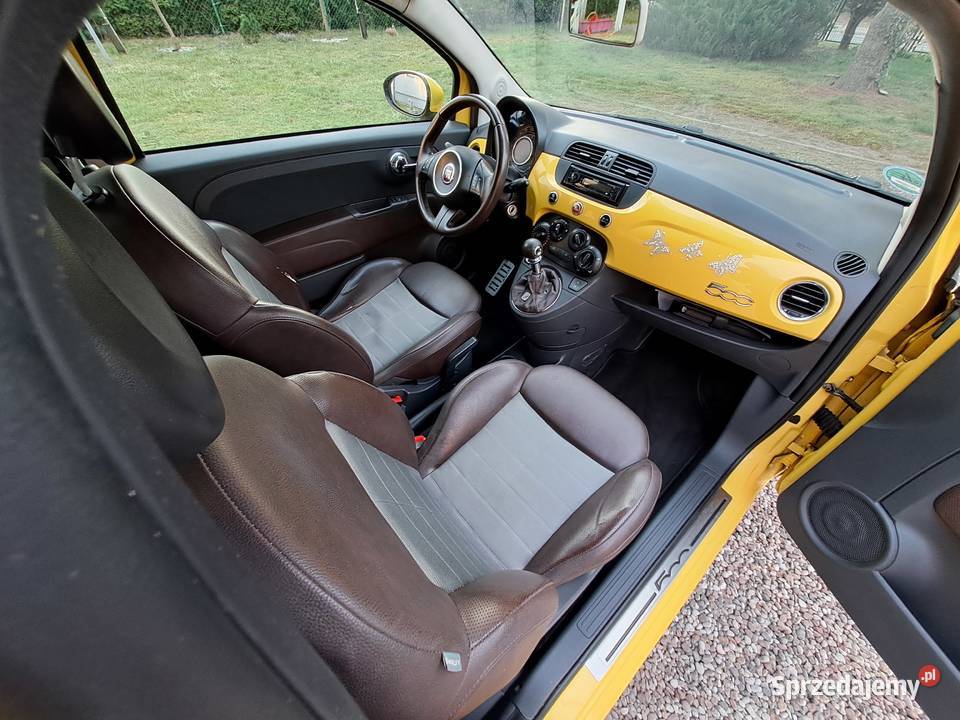 Fiat 500 Ciekawy kolorek wielkopolskie Poznań