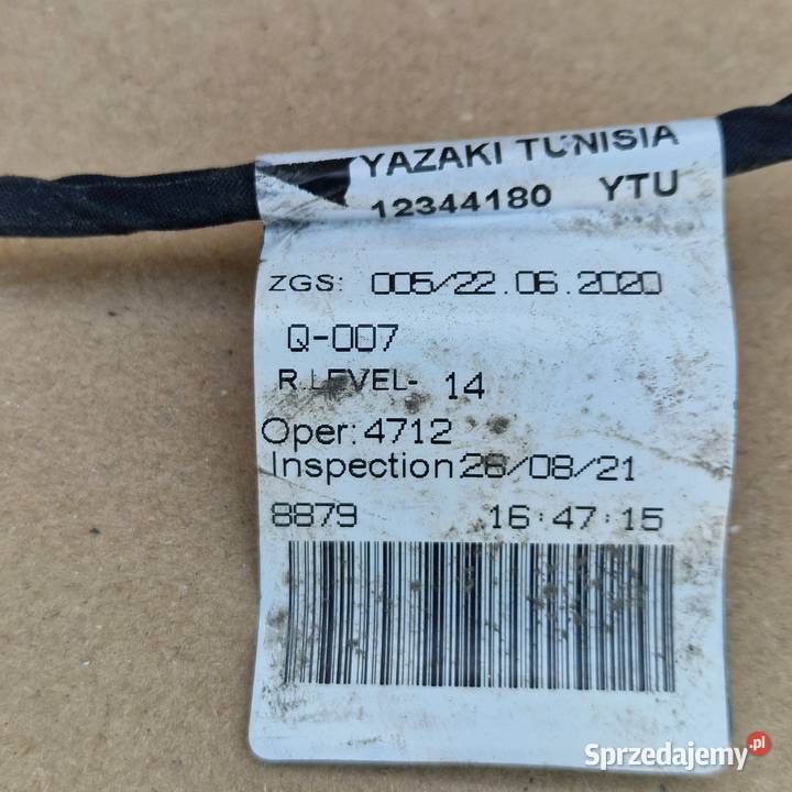 MERCEDES AKLASA W177 WIĄZKA INSTALACJA ZDERZAKA Bieleń