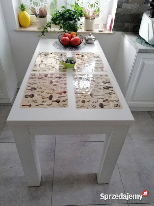 Drewniany stół biały 78cm sprzedam
