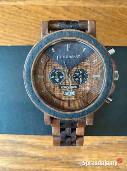 Drewniany zegarek Plantwear Chronograph Lublin