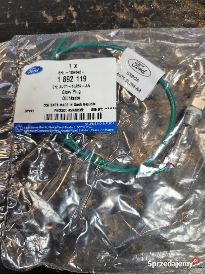 Czujnik Świeca DPF FORD 1892119 AU715L259AA Układ elektryczny mazowieckie Radom