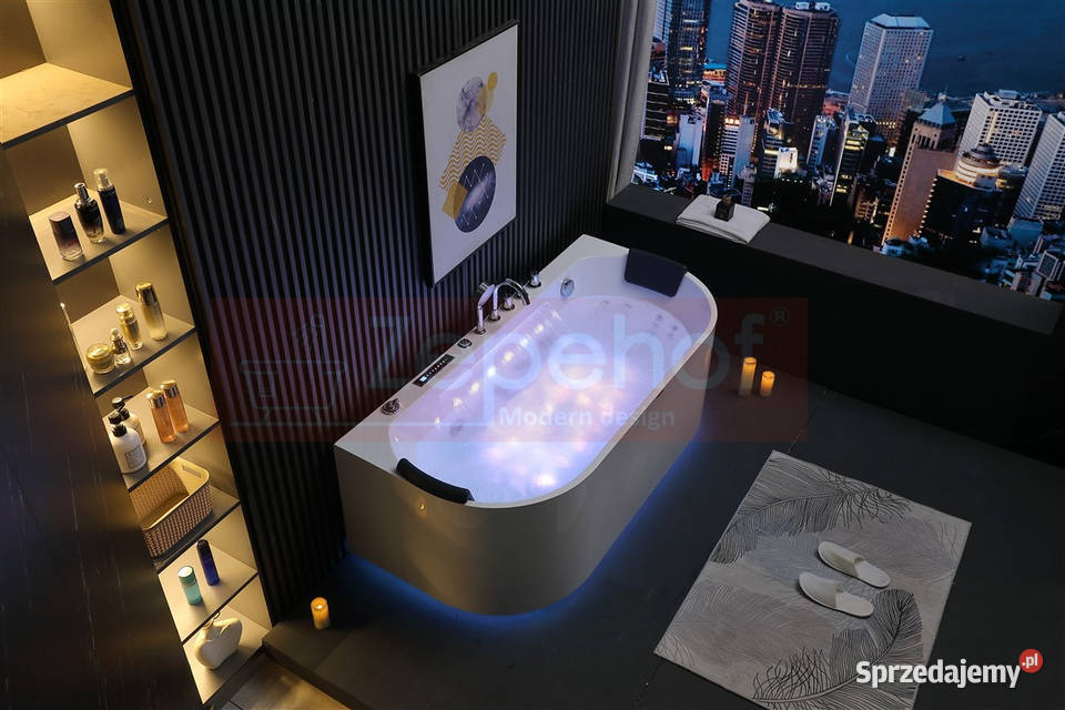 Wanna z hydromasażem EBX802 prostokątna Grabówka sprzedam