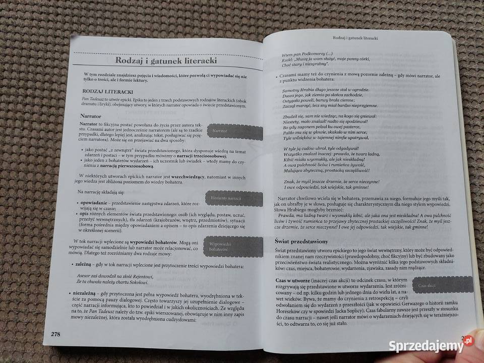 lektura z opracowaniem Pan Tadeusz Adam małopolskie Kraków