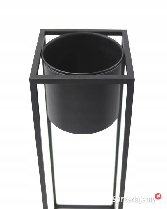 Kwietnik Metalowy Stojak z donicą 80 LOFT