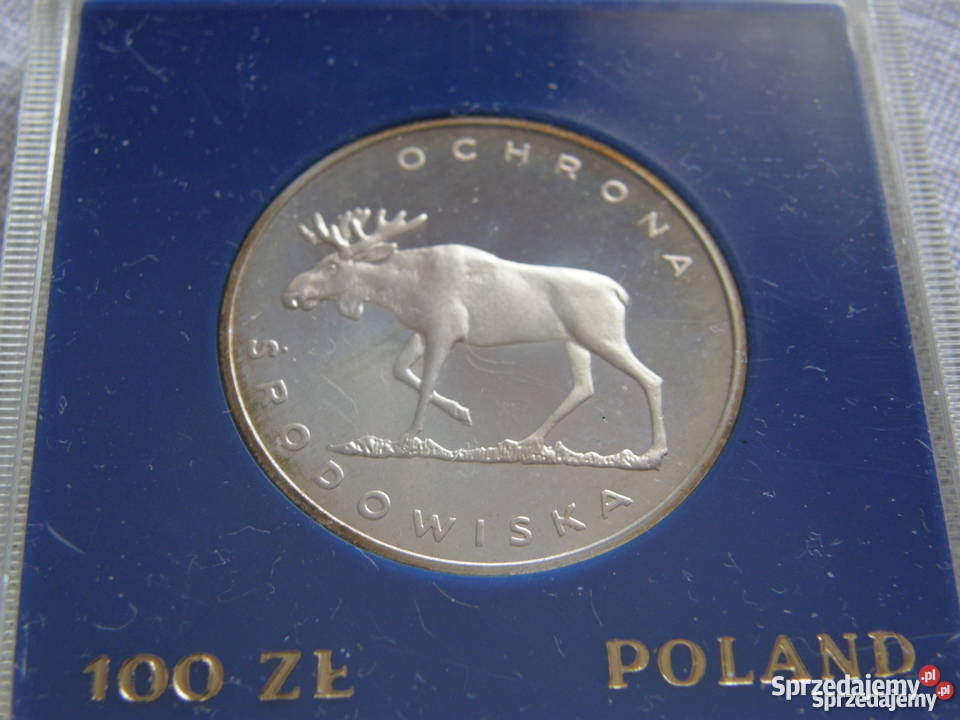 100 zl Ochrona Środowiska Srebro Antyki, Sztuka, Kolekcje