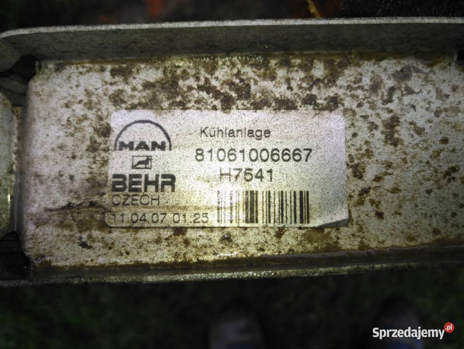 MAN TGL TGM CHŁODNICA POWIETRZA 81061006667 lubuskie