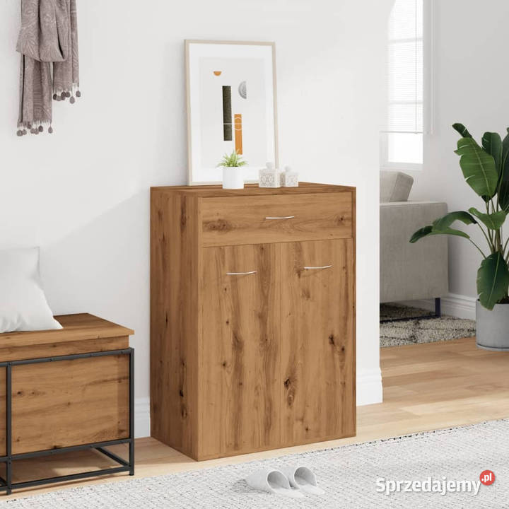 Szafka na buty dąb artisan 60x35x84 materiał Warszawa