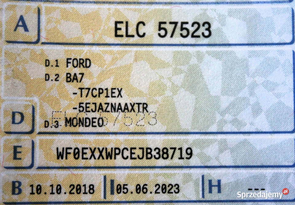 Ford Mondeo Automat Salon 20TDCi 150 Kamera gniazdo USB Sokołów sprzedam