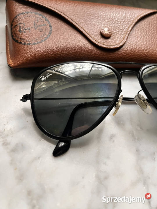 Ray Ban P AVIATOR FLAT METAL RB3513 czarne Dla mężczyzn Warszawa