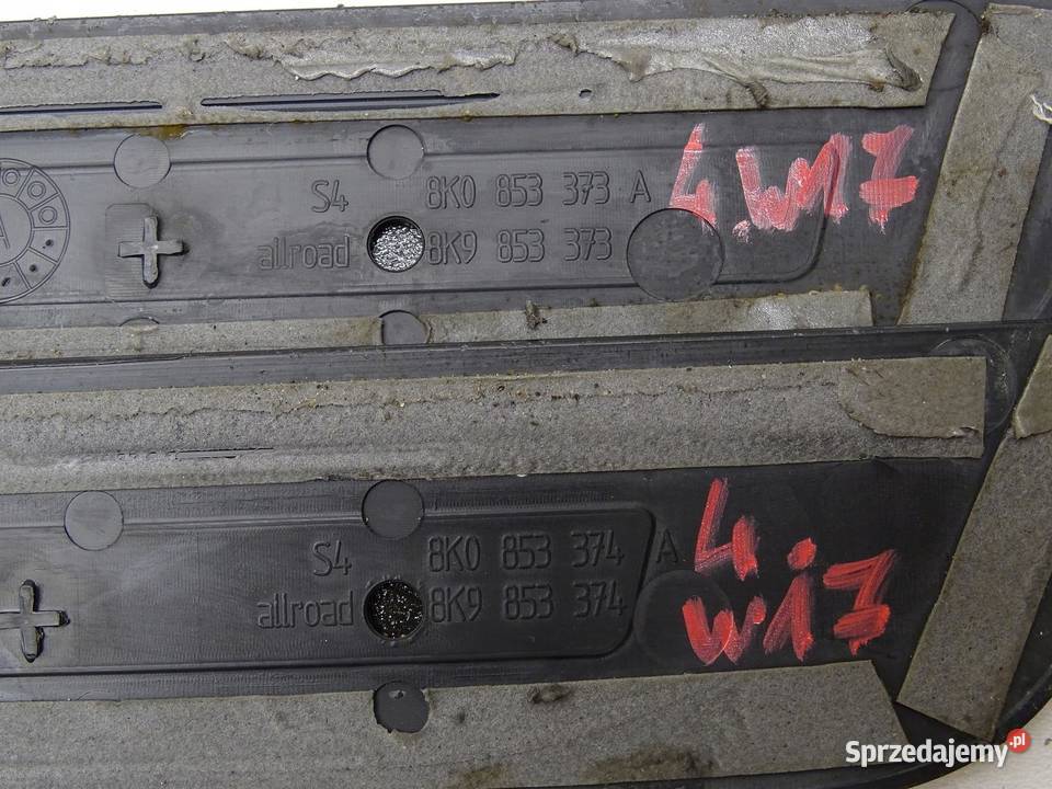 LISTWA NAKŁADKA PROGU PROGOWA AUDI A4 B8 SLINE