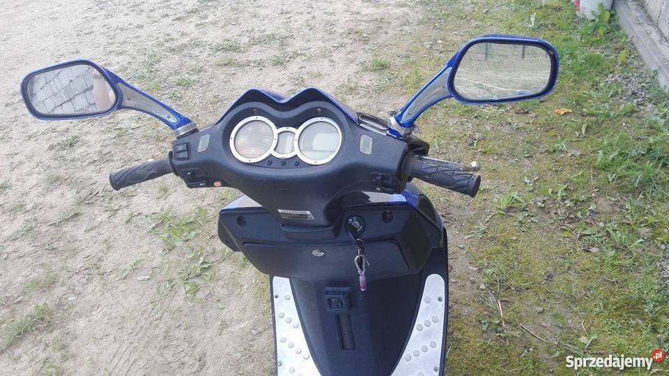 Niebieski skuter kingway barracuda 2008 Nowy Grybów