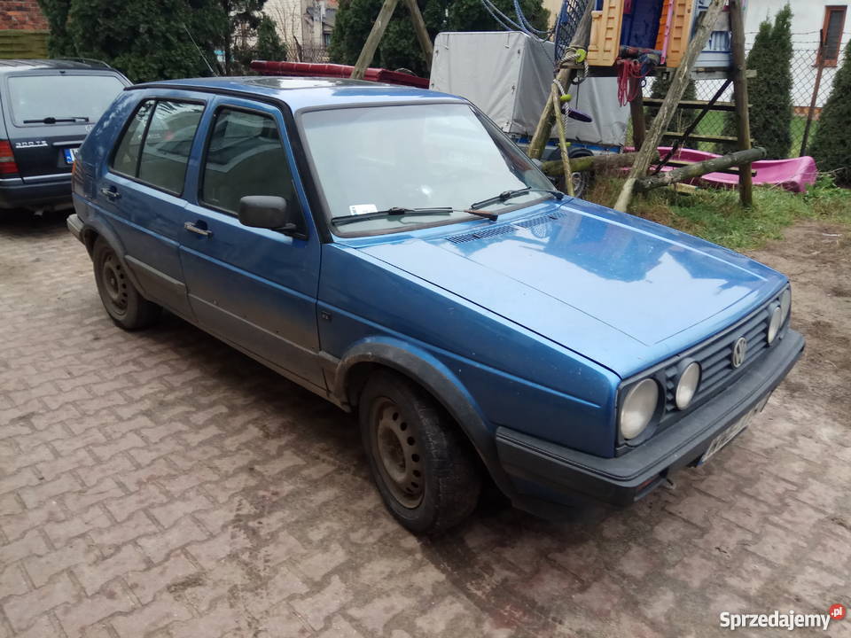 Błękitnoniebieski Golf mk2 16td Rok produkcji 1990 mazowieckie Marki