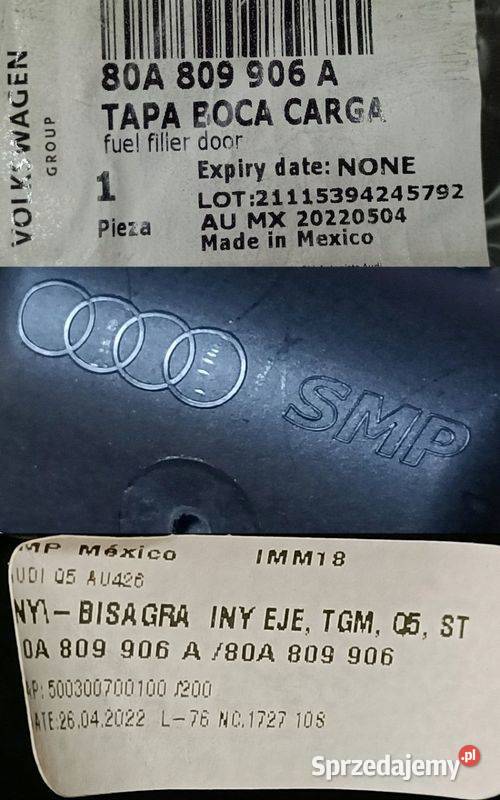 AUDI Q5 II Q5 SPORTBACK WKŁAD WLEWU PALIWA Pleszew