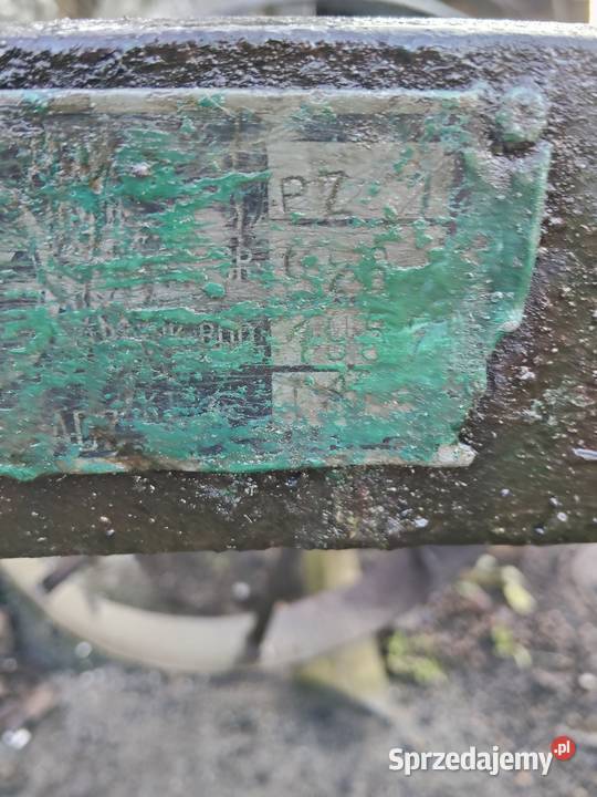 Pług dwuskibowy PZ1 Grudziądz 1957r produkcji Siedlnica