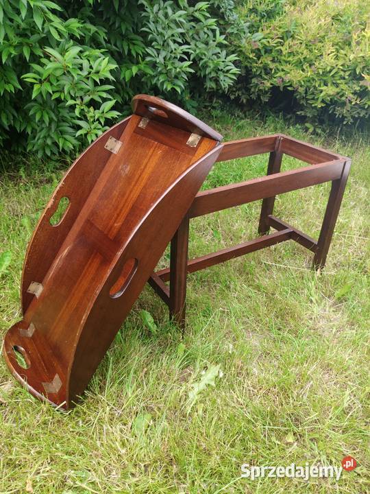 Stolik barmański tray table Anglia Art Deco lata wielkopolskie Kalisz