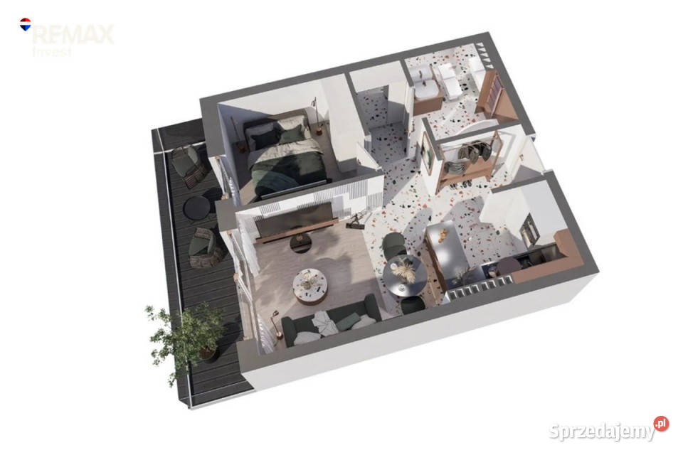 Mieszkanie z balkonem 2 pokoje BielskoBiała balkon Bielsko-Biała