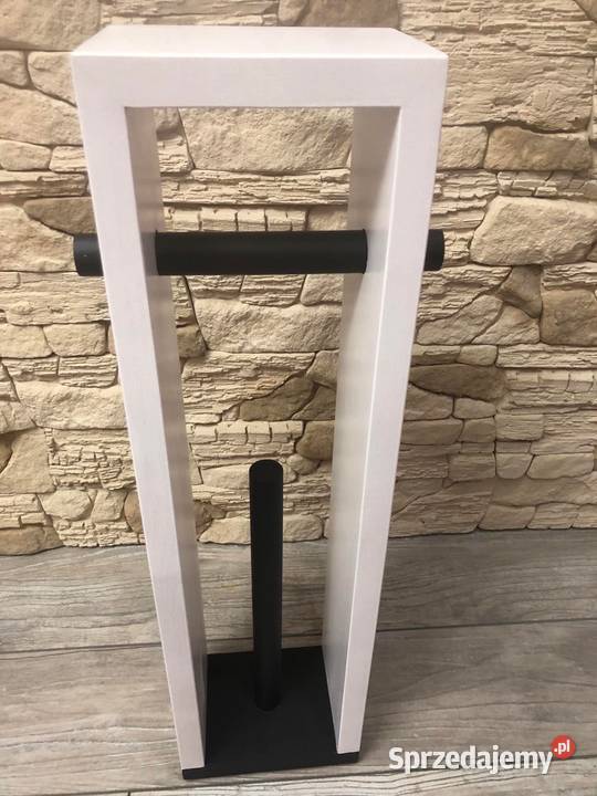 Stojak drewniany LOFT na papier toaletowy kolory Dębica