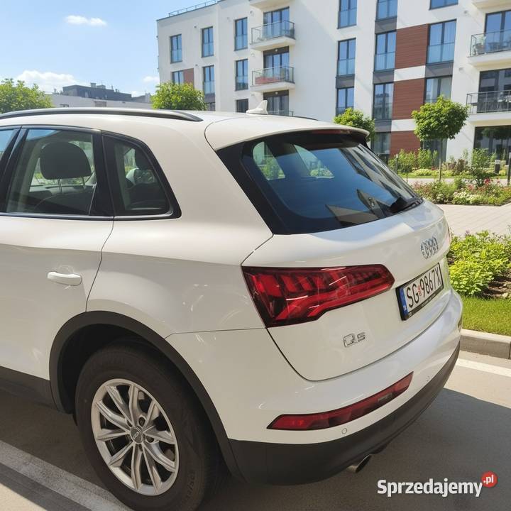Audi Q5 Białe z czarnymi lusterkami wyjątkowy nieuszkodzony Wrocław