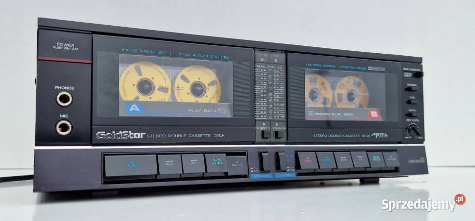 Goldstar GSW5220 Cassette Deck magnetofon MINI Międzychód sprzedam