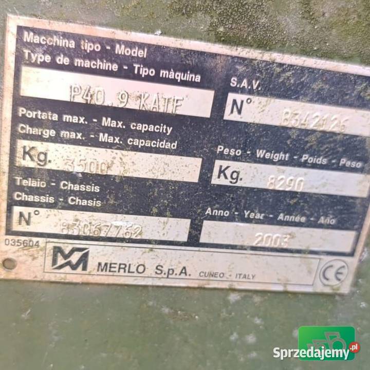 Merlo P 409 KATF 2003rPartsCzęści Zwrotnica wielkopolskie Wilkowo