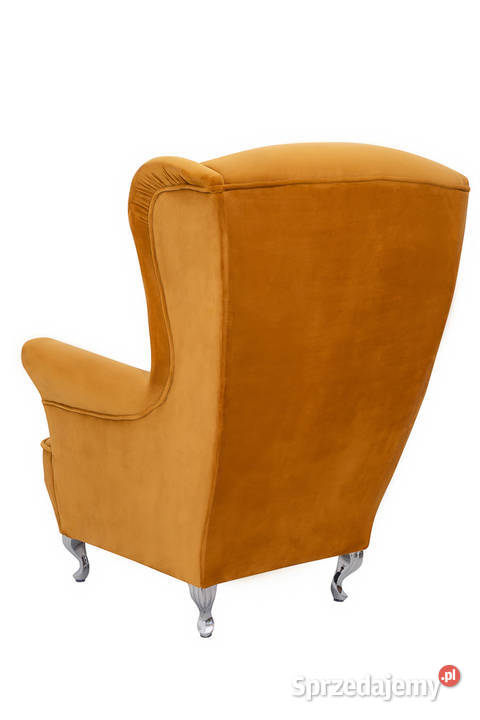 Fotel Royal Musztardowy Łańcut