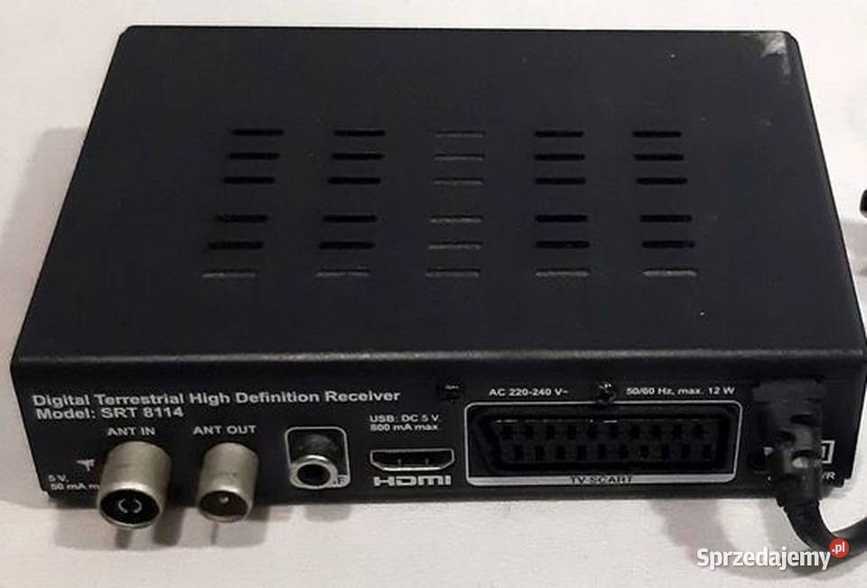 Dekoder DVBT MPEG4 STRONG SRT 8114 mazowieckie sprzedam
